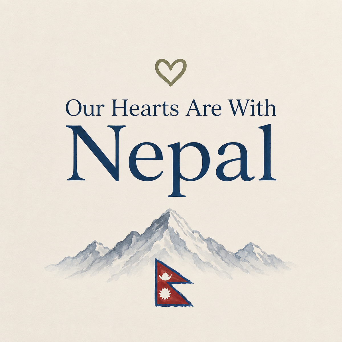 Our Hearts Are With Nepal 🇳🇵