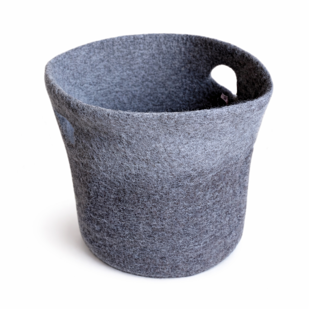 Felt Basket W/Handle