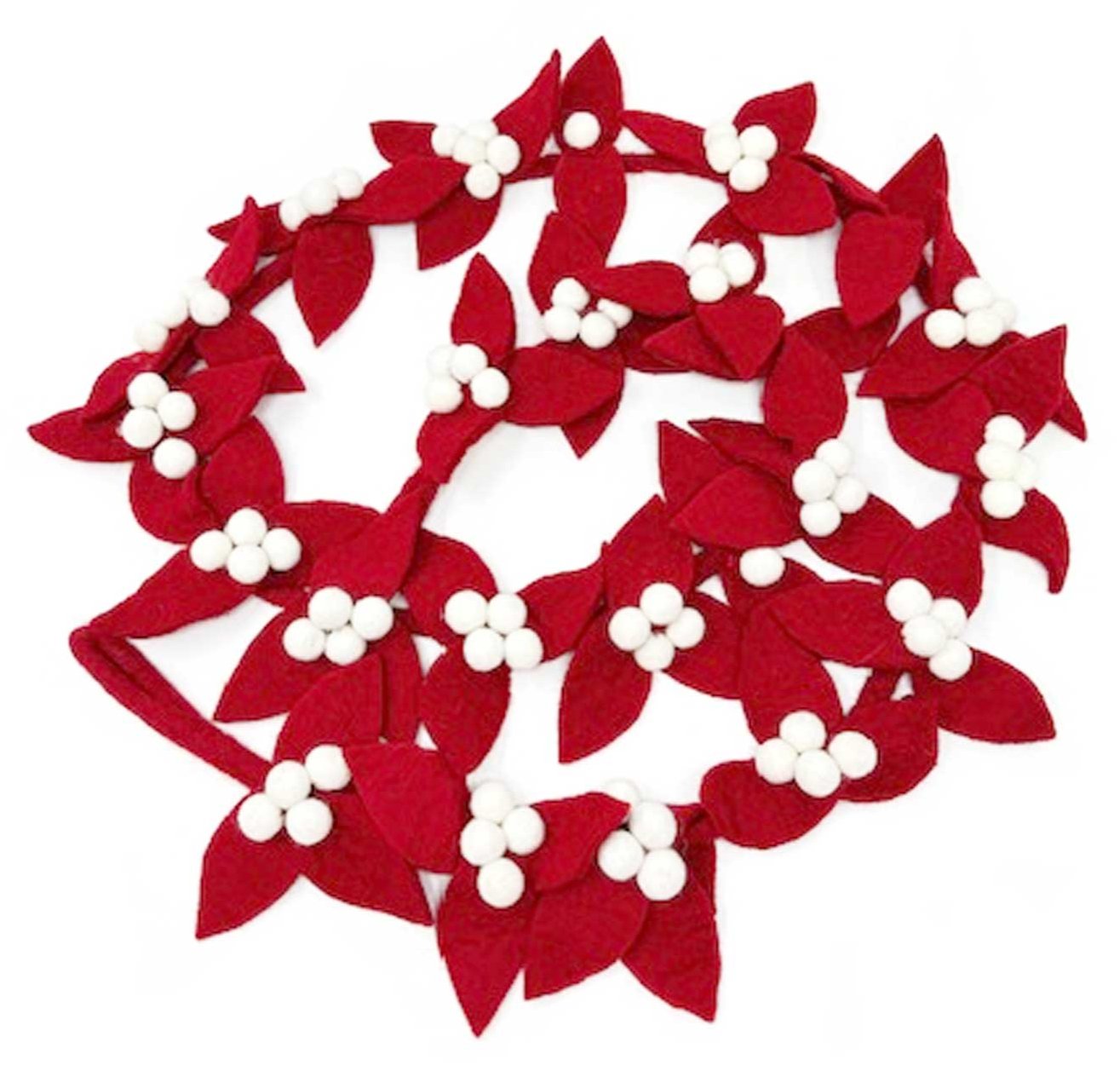 Poinsettia Berry Garland