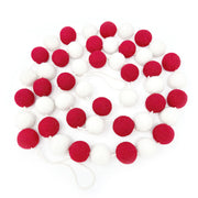 Red & White Ball Garland