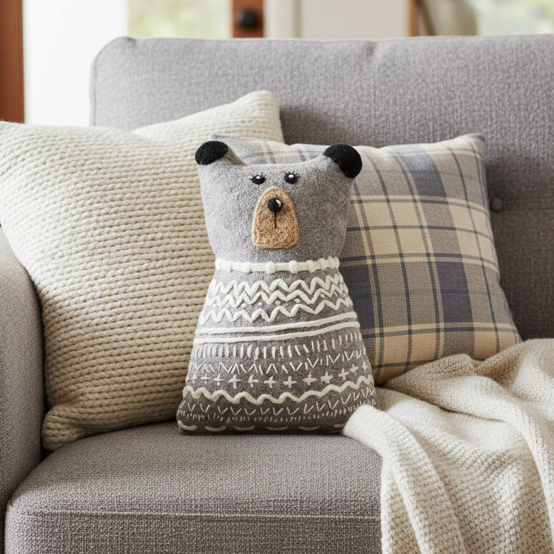 Felt Bear Pillow