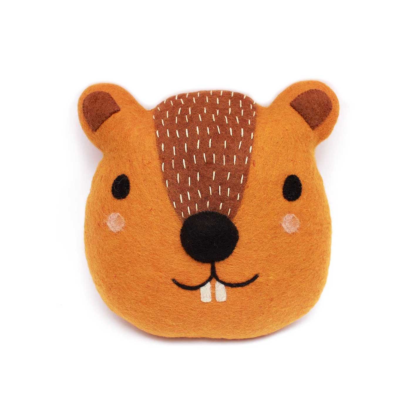 Felt Beaver Pillow