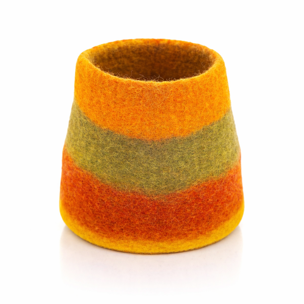 Felt Basket Vase