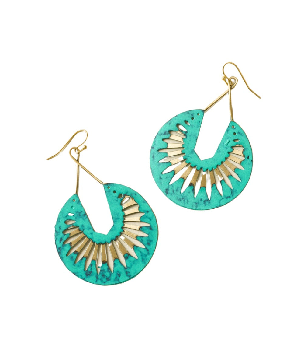 Nihira Dangling Hoop Earrings