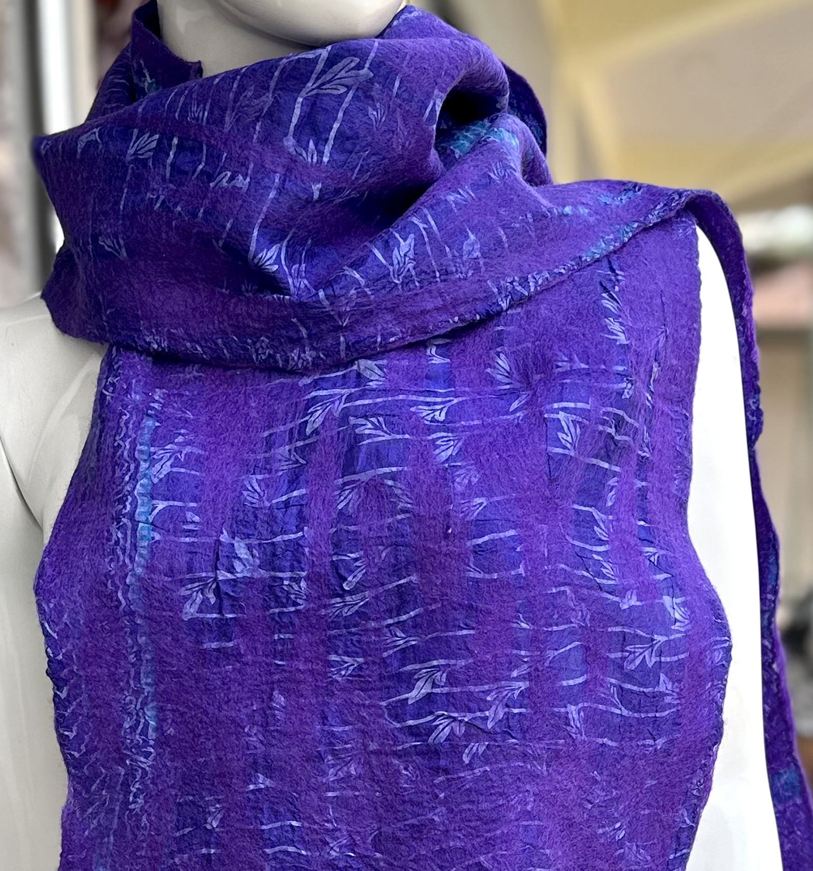 Wrapped in Courage Purple Scarf