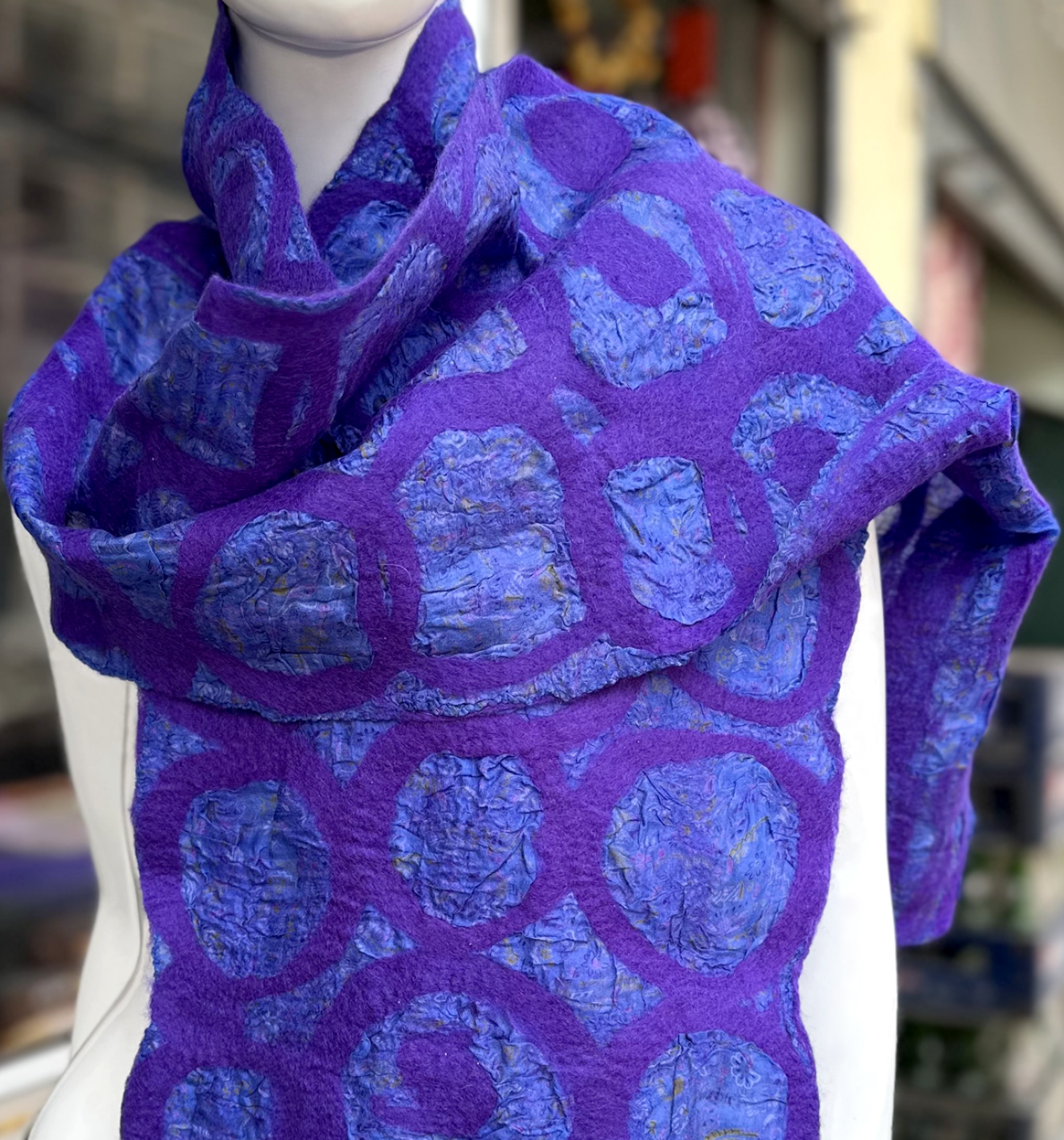 Wrapped in Courage Purple Scarf