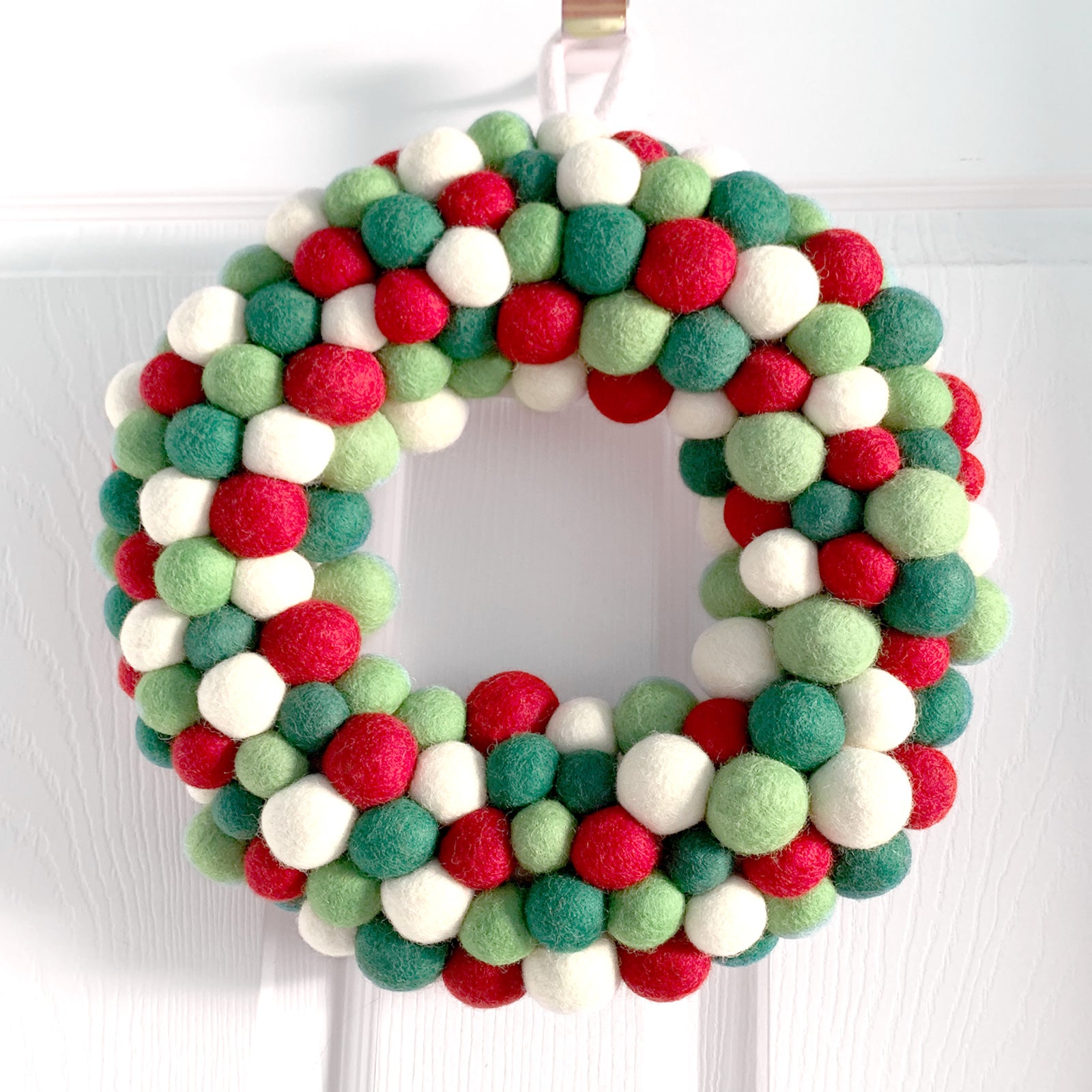 Wool Pom-Pom Wreath