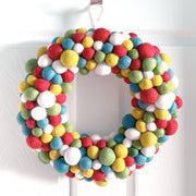 Wool Pom-Pom Wreath
