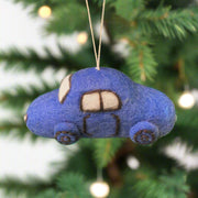 Blue Car Ornament