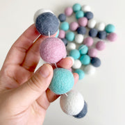 Pastel Felt Ball Garland