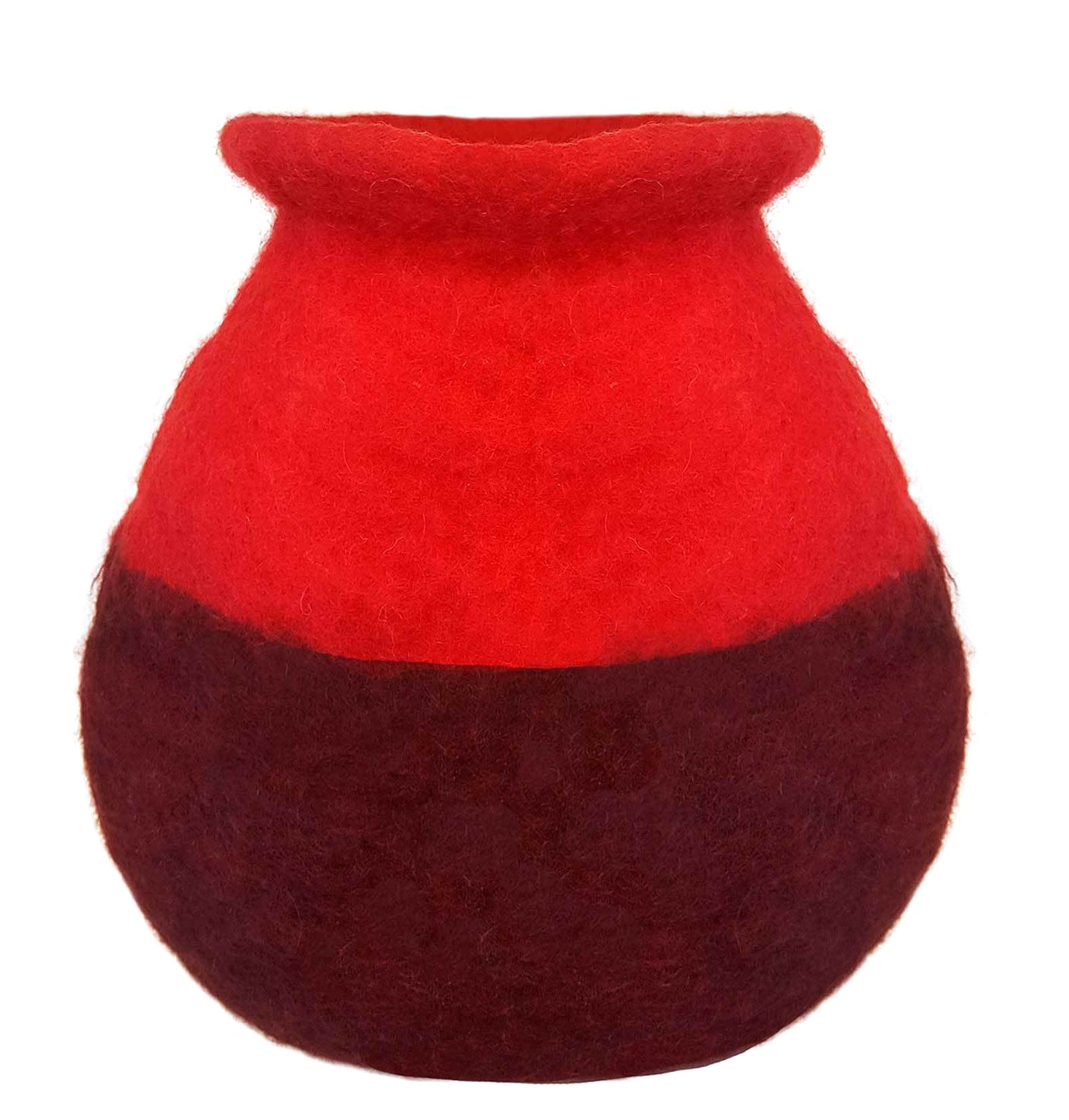 2 Tone Ruby Vase
