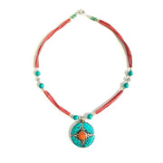 Lotus Coral Necklace