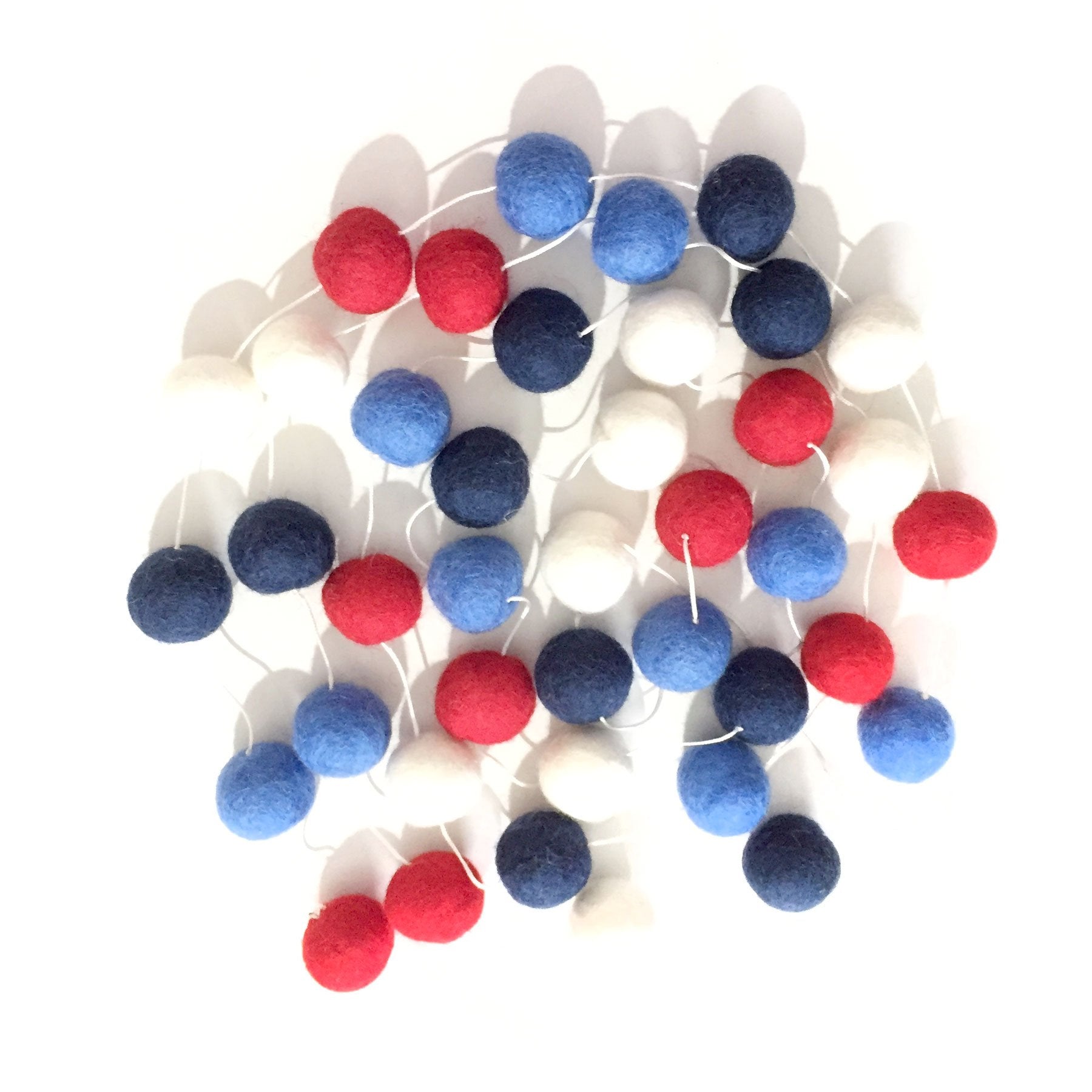 Multi Blue Ball Garland