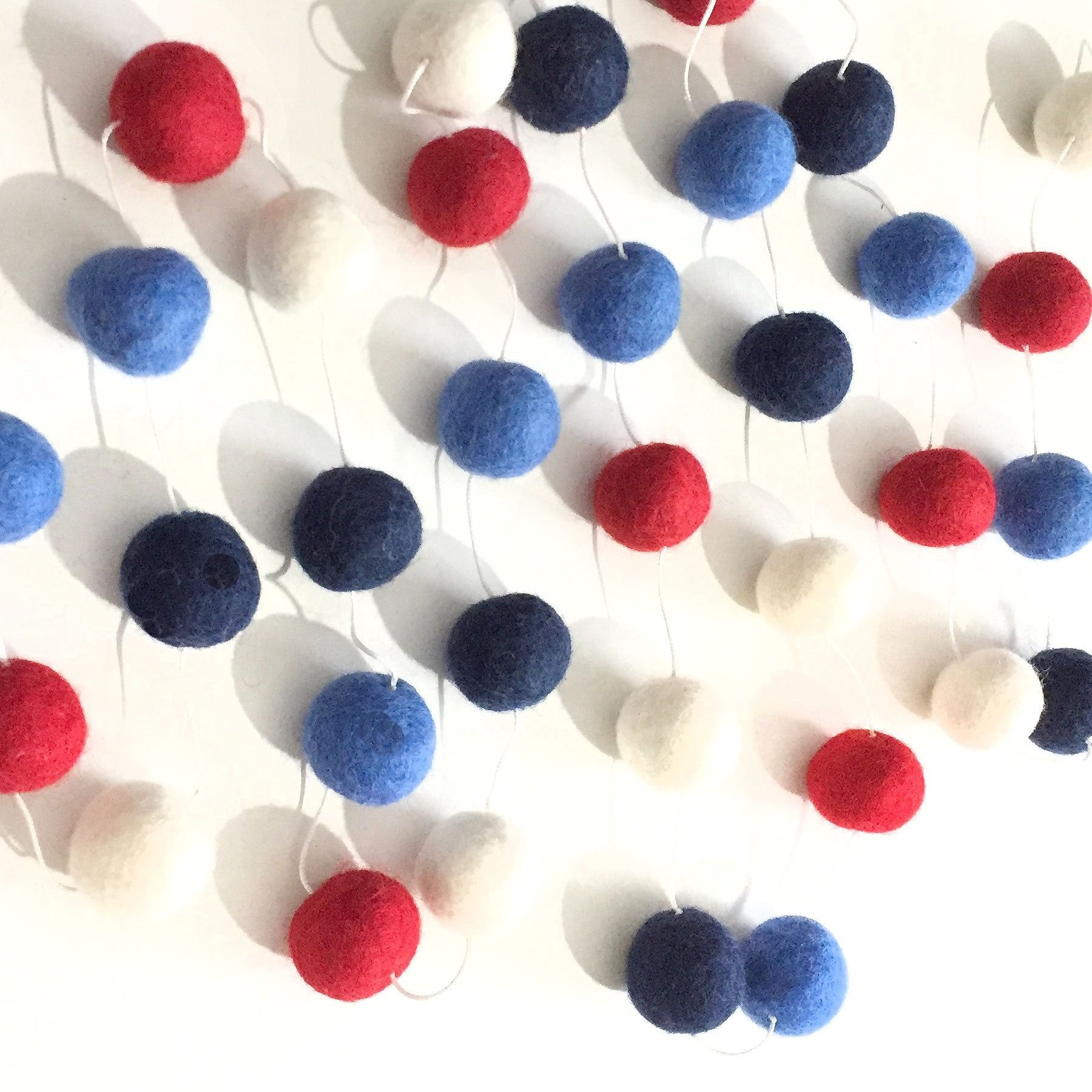 Multi Blue Ball Garland