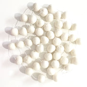 White Ball Felt Garland