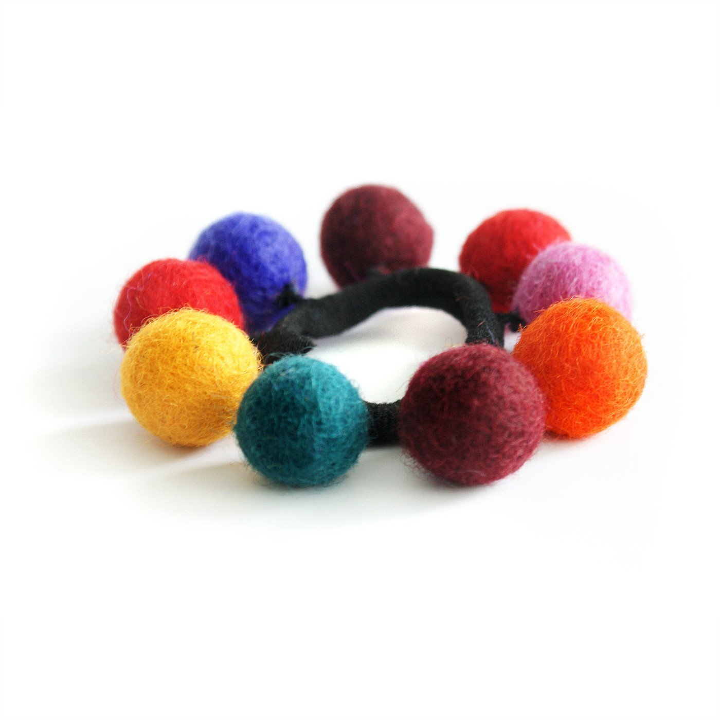 Pom Pom Hair Tie - 2/Set
