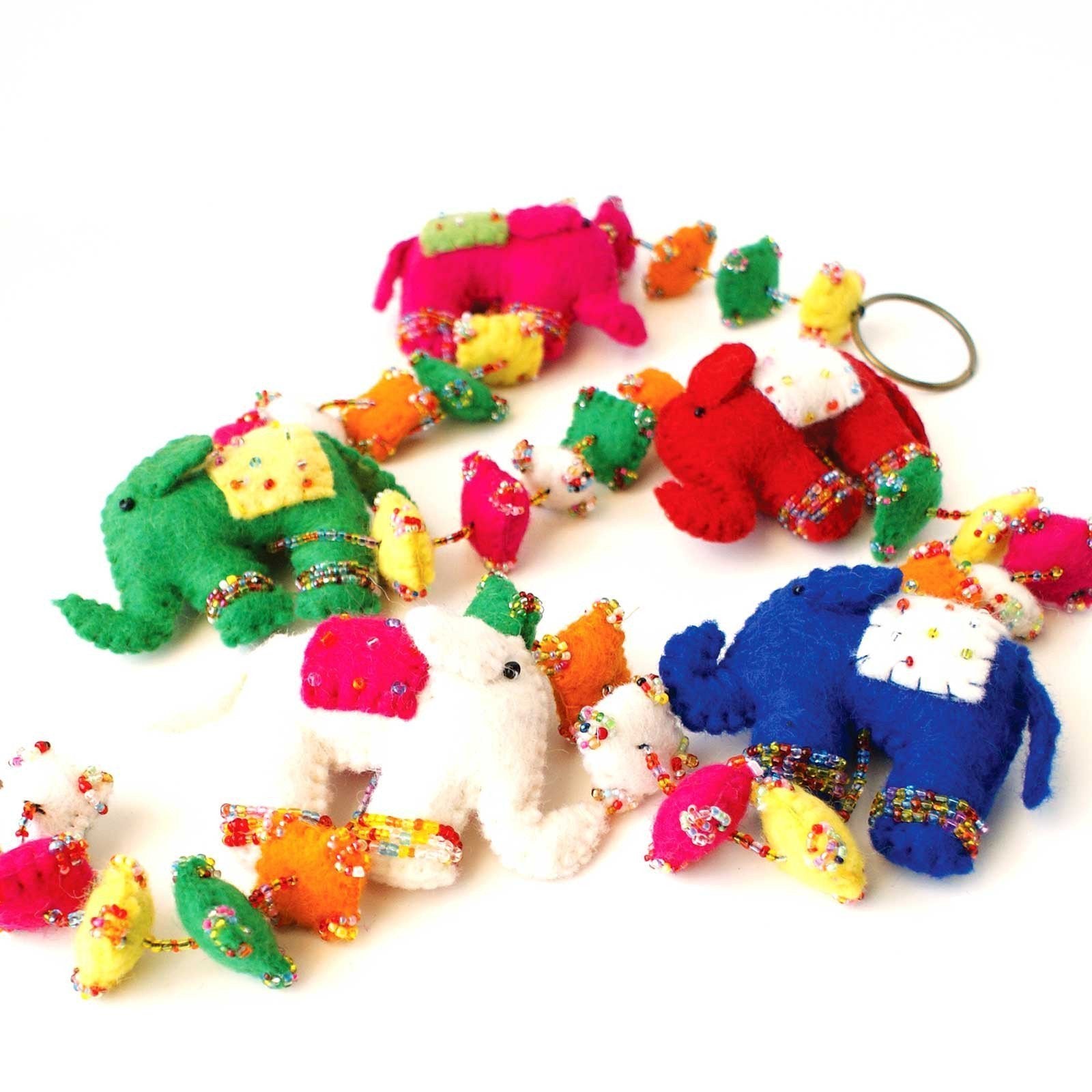 Beaded Elephant Garland