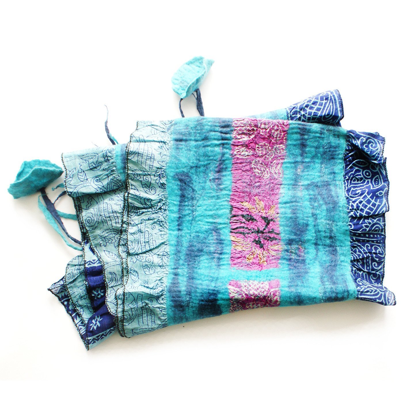 Recycle Sari Wool Scarf