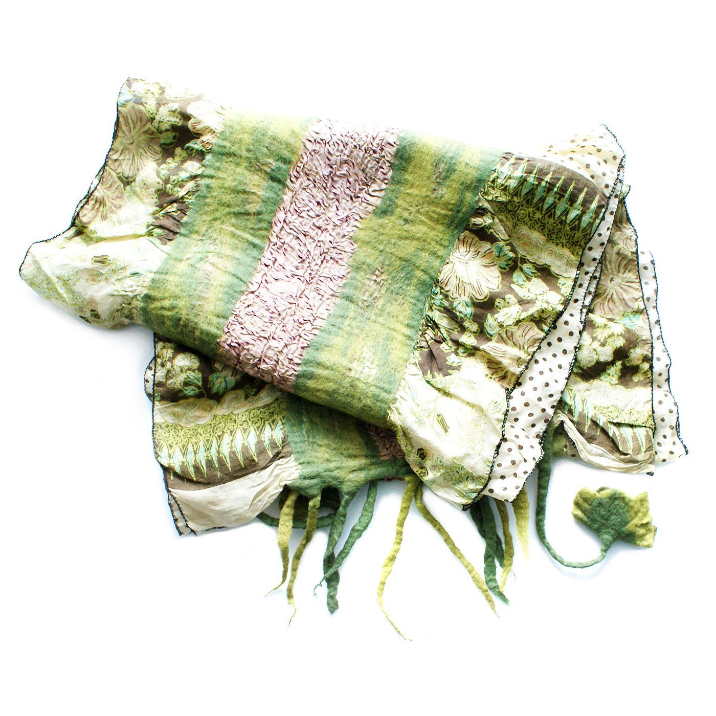 Recycle Sari Wool Scarf