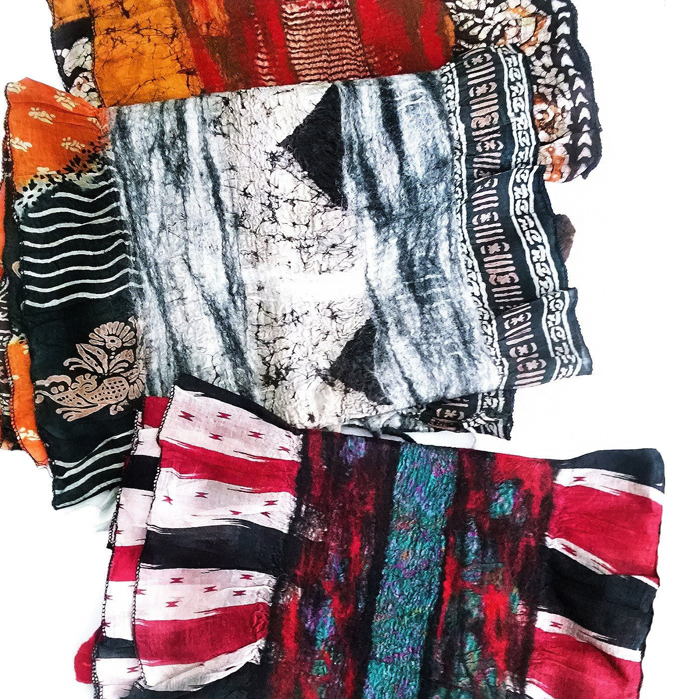 Recycle Sari Wool Scarf