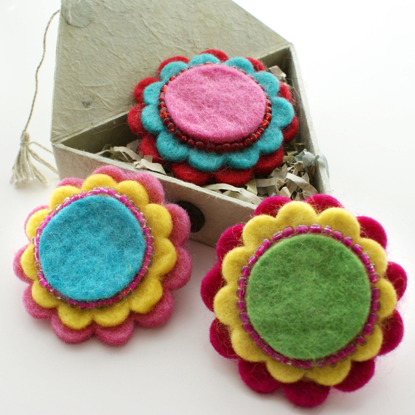 Abelia Brooch - Set of 3