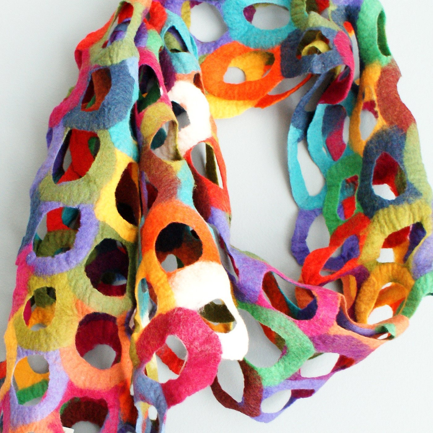 Multi-Color Geometric Scarf