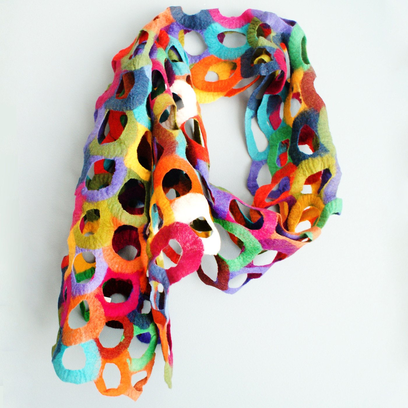 Multi-Color Geometric Scarf