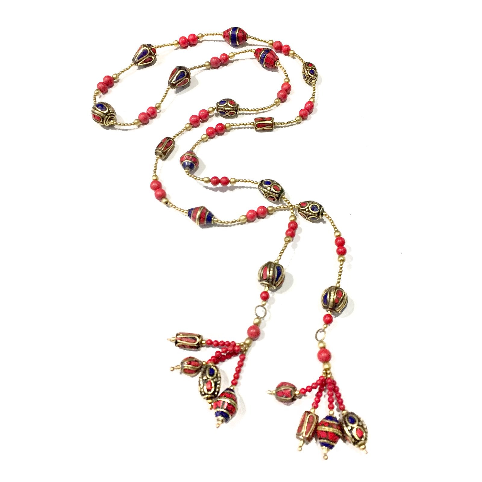 Tassel Coral Necklace