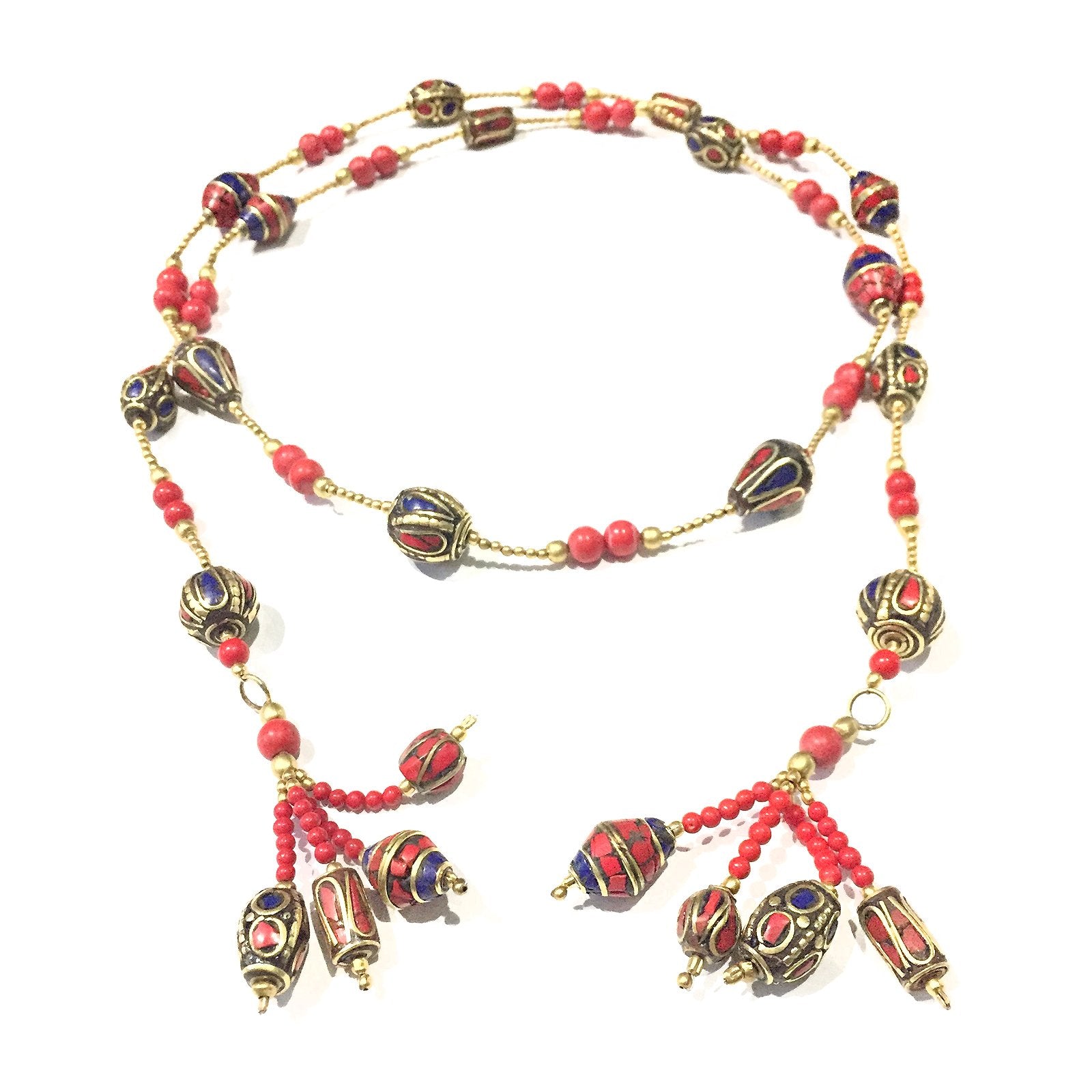 Tassel Coral Necklace