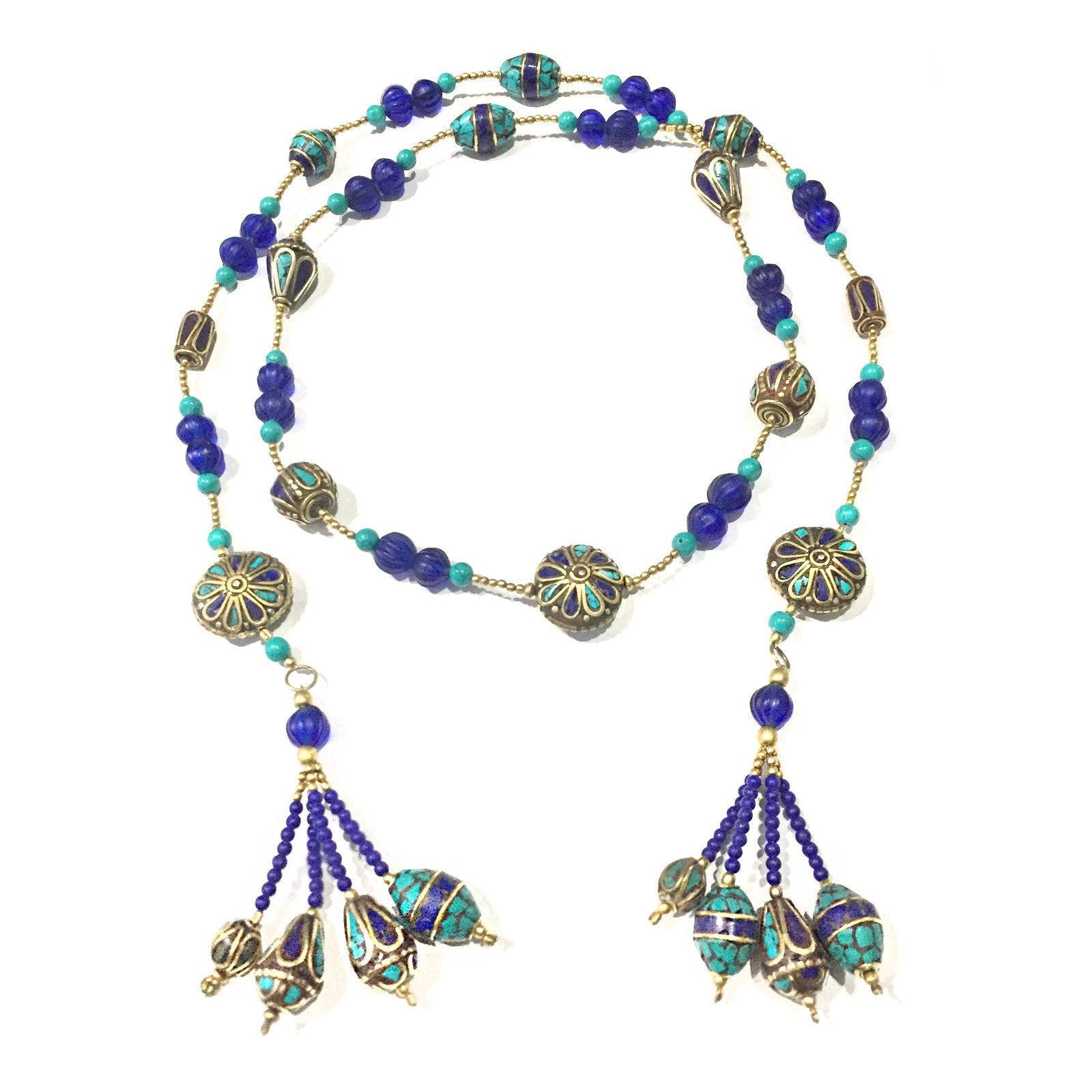 Tassel Lapis Necklace