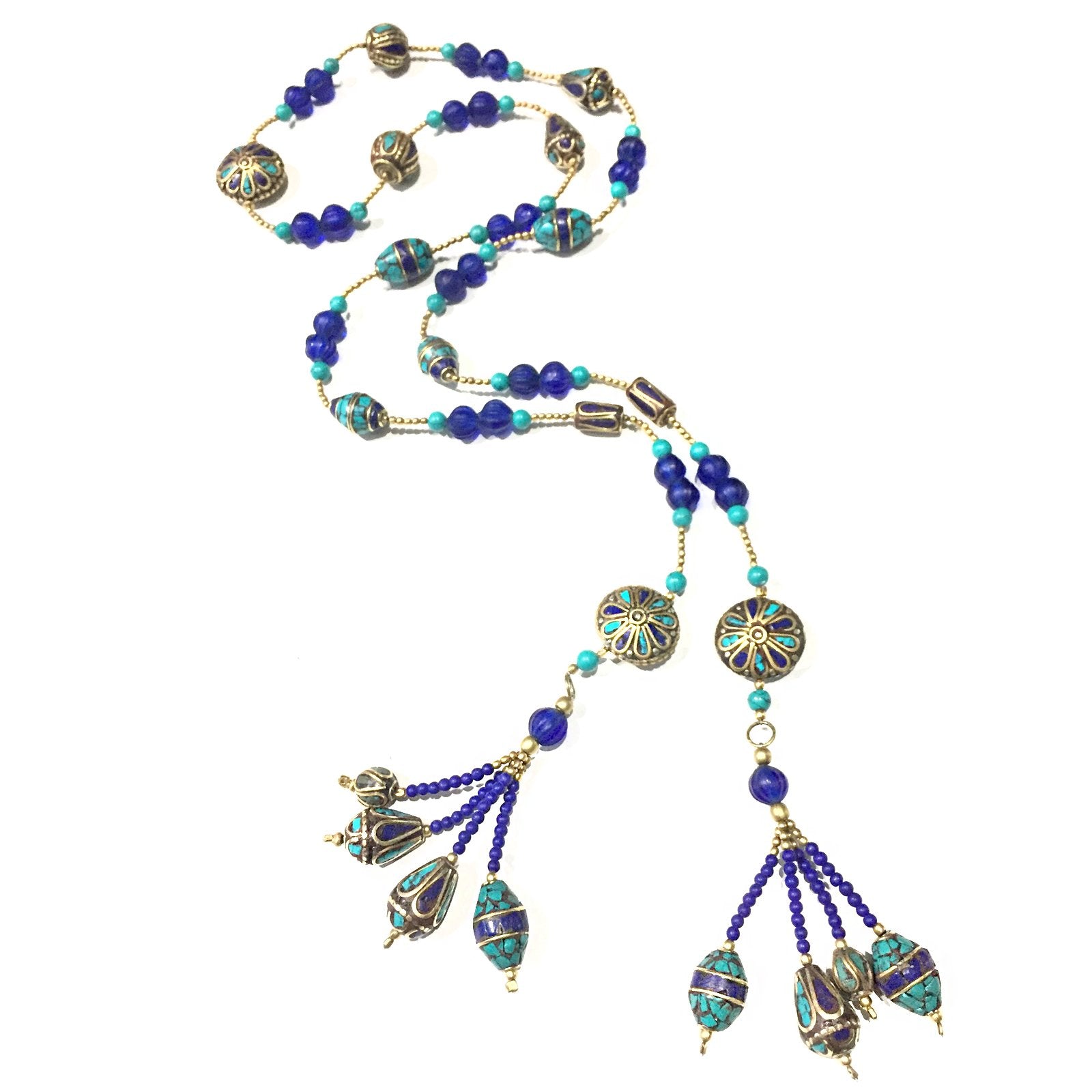 Tassel Lapis Necklace