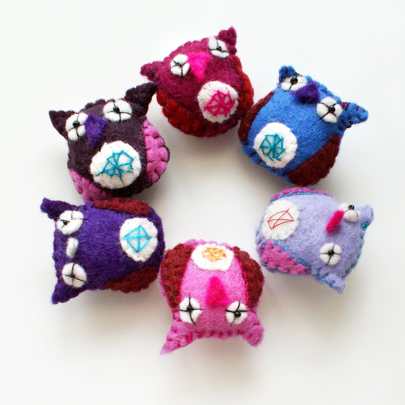 Owl Brooch - Set of 4