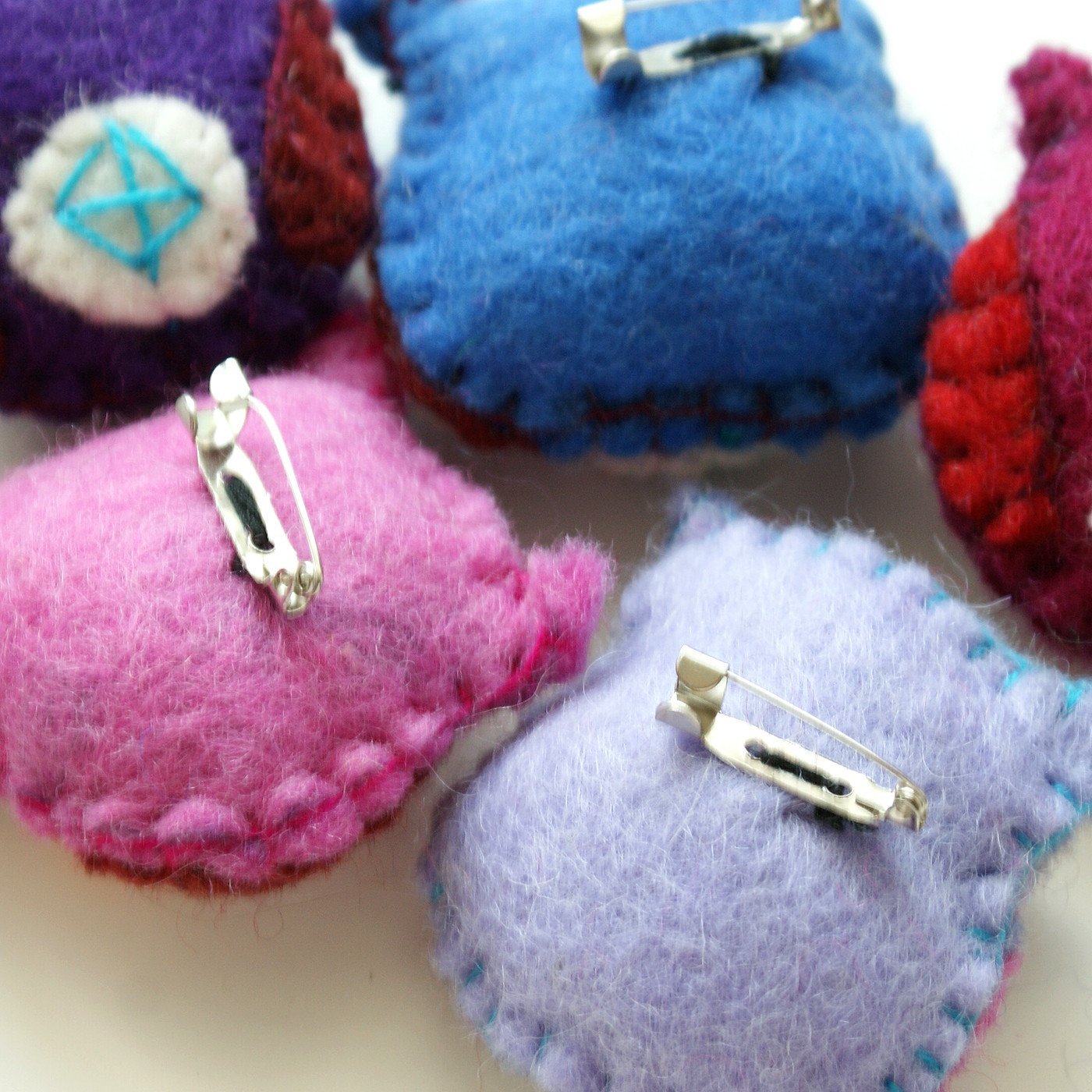 Owl Brooch - Set of 4