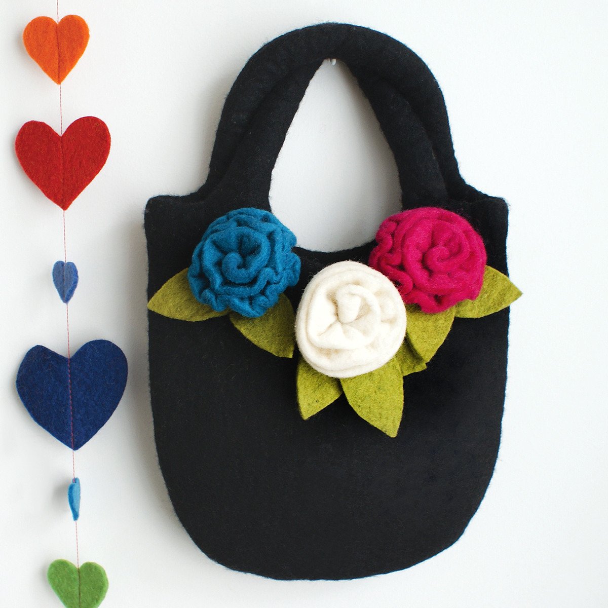 Felt Roses Handbag