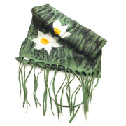 Daisy Wool Garden Scarf