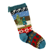 Knitted Snowflakes Stocking